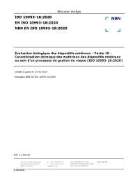 NBN EN ISO 10993-18:2020