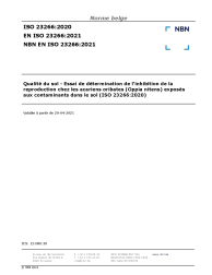 NBN EN ISO 23266:2021
