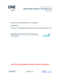 UNE-EN IEC 60335-2-34:2023/A11:2023