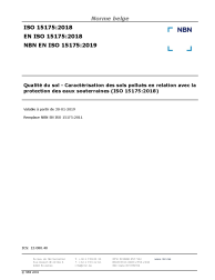 NBN EN ISO 15175:2019