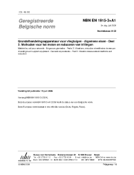 NBN EN 1915-3+A1:2009