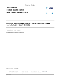 NBN EN ISO 21183-2:2019
