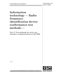 PD ISO/IEC TR 18047-7:2005