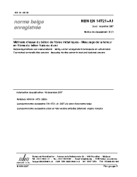 NBN EN 14721+A1:2007