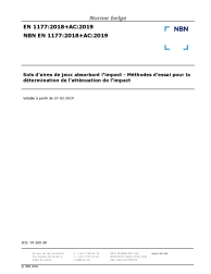 NBN EN 1177:2018+AC:2019