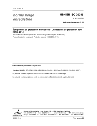 NBN EN ISO 20346:2014
