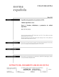 UNE-EN ISO 25178-2:2013