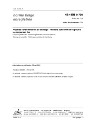 NBN EN 14700:2014