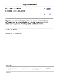 NBN ISO 13061-13:2024