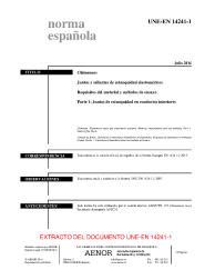 UNE-EN 14241-1:2014 (R2019)