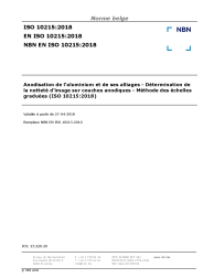 NBN EN ISO 10215:2018