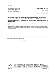 NBN EN 1010-5:2005