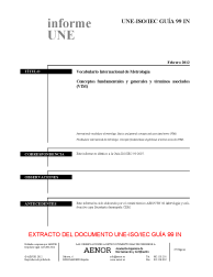 UNE-ISO/IEC GUIA 99:2012 IN