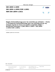 NBN ISO 2859-1:2021