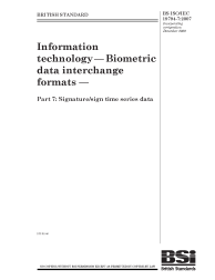 BS ISO/IEC 19794-7:2007