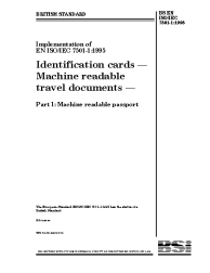 BS EN ISO/IEC 7501-1:1995