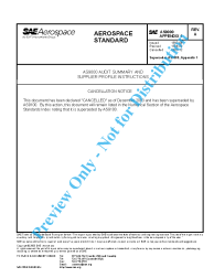 SAE AS 9000-APPNDX1A:2003-12-19