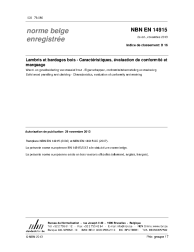 NBN EN 14915:2013