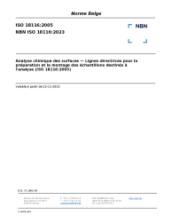 NBN ISO 18116:2023