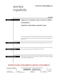 UNE-EN 14743:2006+A1:2009 (R2016)