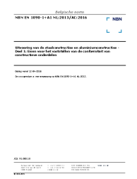 NBN EN 1090-1+A1 NL:2013/AC:2016