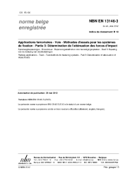 NBN EN 13146-3:2012