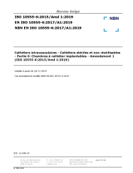 NBN EN ISO 10555-6:2017/A1:2019