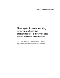 BS EN 61300-2-24:2010