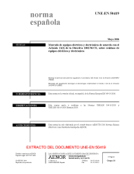 UNE-EN 50419:2006 (R2017)