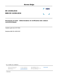 NBN EN 14358:2016