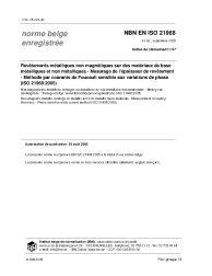 NBN EN ISO 21968:2005