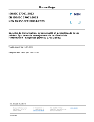 NBN EN ISO/IEC 27001:2023