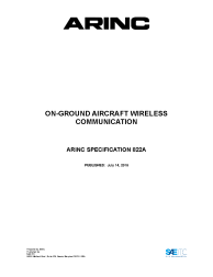 ARINC Specification 822A:2016