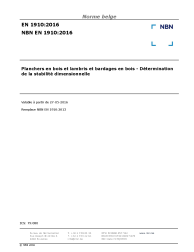 NBN EN 1910:2016