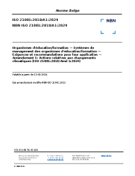 NBN ISO 21001:2018/A1:2024