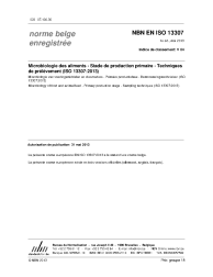 NBN EN ISO 13307:2013