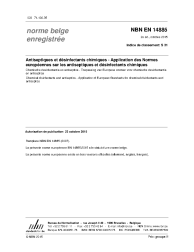 NBN EN 14885:2015