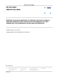 NBN EN 331:2016