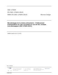NBN EN ISO 17604:2015