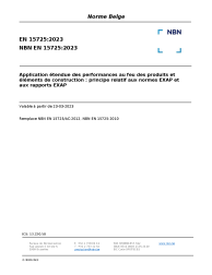 NBN EN 15725:2023