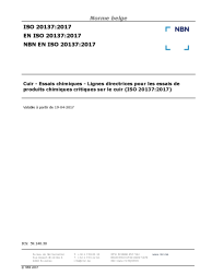 NBN EN ISO 20137:2017