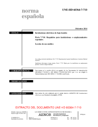 UNE-HD 60364-7-710:2014