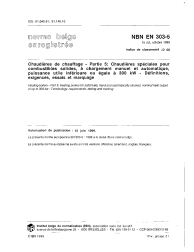 NBN EN 303-5:1999