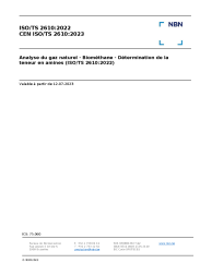 CEN ISO/TS 2610:2023