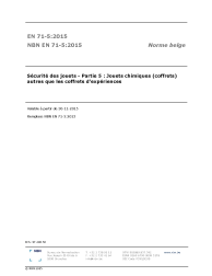 NBN EN 71-5:2015
