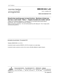 NBN EN 848-1+A2:2012