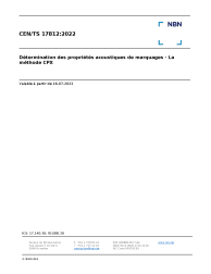 CEN/TS 17812:2022