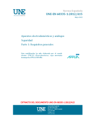 UNE-EN 60335-1:2012/A15:2022