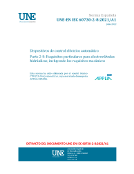 UNE-EN IEC 60730-2-8:2021/A1:2022