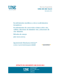 UNE-EN ISO 3613:2021